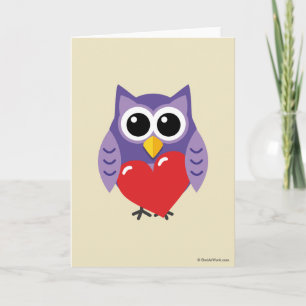 Carte Un amour de hibou