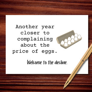 Carte Un an de plus Plainte Anniversaire