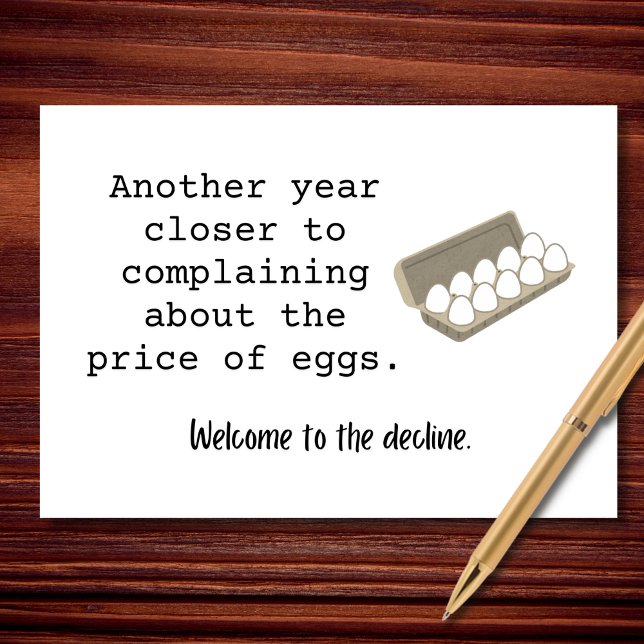 Carte Un an de plus Plainte Anniversaire (Créateur téléchargé)