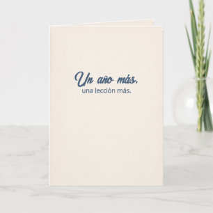 Carte Un An De Plus, Une Expérience De Plus Joyeux Ann