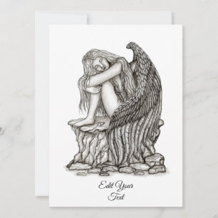 Carte Un ange endormi sur la pierre