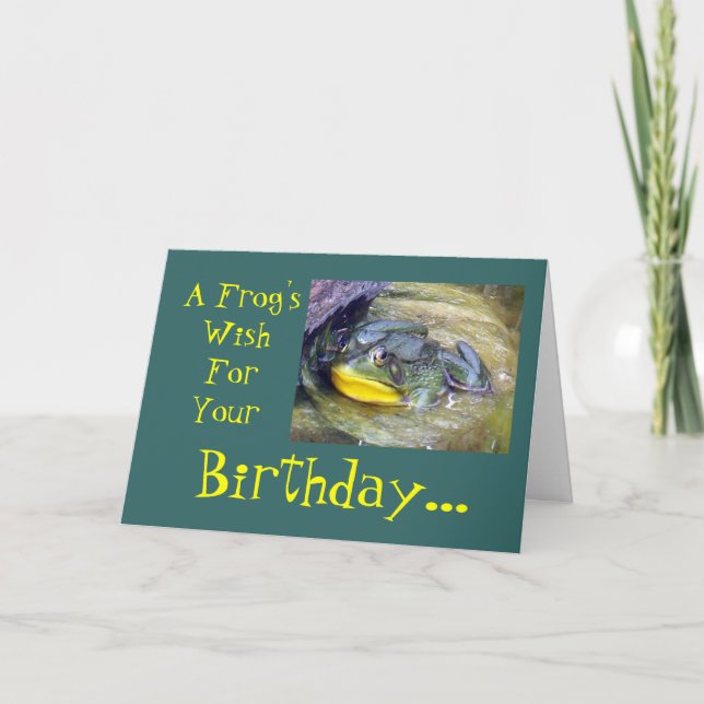 Carte Un anniversaire de Frog'sWishForYour… (Devant)