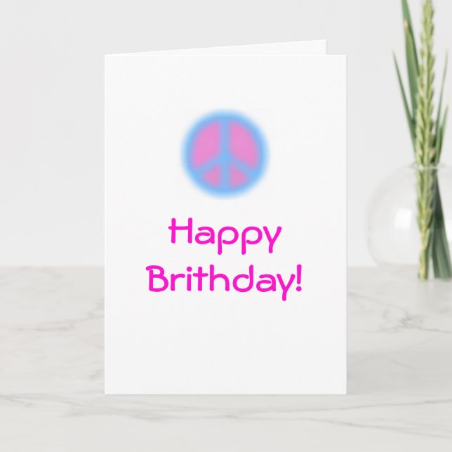 Carte Un anniversaire paisible (Devant)