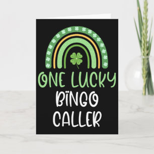 Carte Un appelant de bingo chanceux St. Patrick drôle Ra