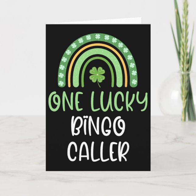 Carte Un appelant de bingo chanceux St. Patrick drôle Ra (Devant)