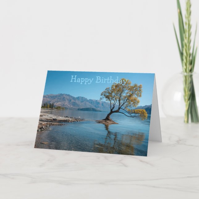 Carte Un arbre dans un lac (Devant)