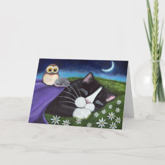 Carte Un art attentif de chat d'imaginaire de l'oeil |
