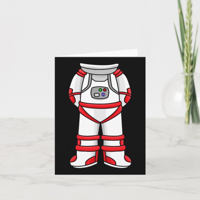 Carte Un astronaute costume tête Cool Space Rocketman Ha (Devant)