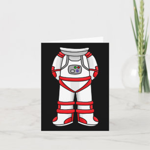 Carte Un astronaute costume tête Cool Space Rocketman Ha