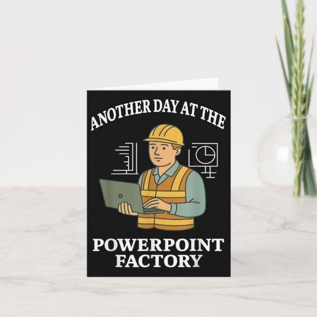 Carte Un Autre Jour À L'Usine Powerpoint (Devant)