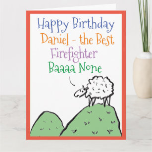 Carte Un bon anniversaire à un pompier