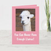 Carte Anniversaire Drole D Humour De Lama D Alpaga Zazzle Fr