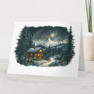 Carte Un Cabine douillet dans une Wonderland d'hiver