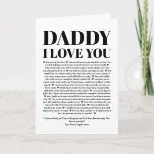 Carte Un cadeau de Noël pour les raisons de papa que nou