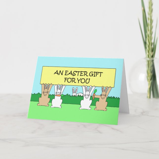 Carte Un cadeau de Pâques pour vous (Devant)