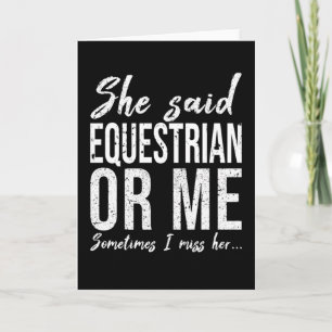 Carte Un cadeau sportif équestre et amusant