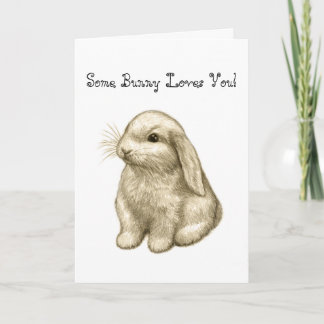 Carte Un certain lapin vous aime !