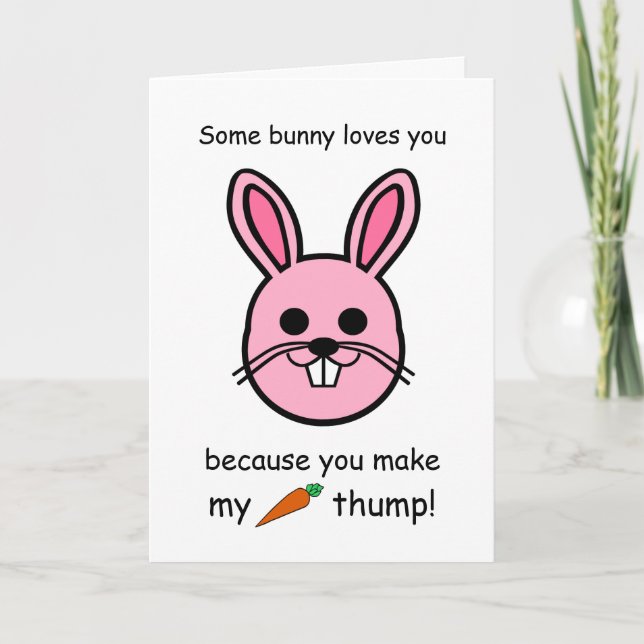 Carte Un certain lapin vous aime, lapin de (Devant)