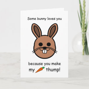 Carte Un certain lapin vous aime, lapin de