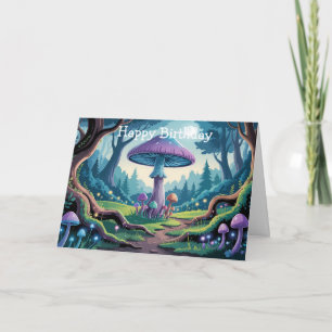 Carte Un champignon violet