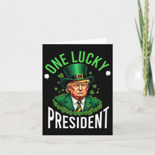 Carte Un Chanceux Président Donald Trump Funny Patricks 