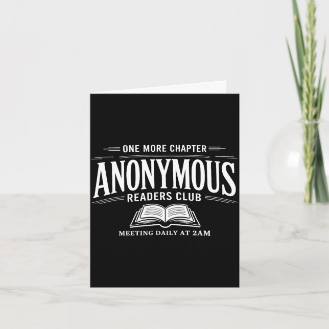 Carte Un chapitre de plus club de lecteurs anonymes amat (Devant)