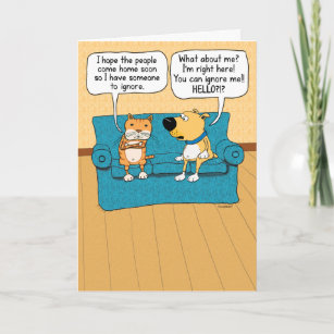 Cartes Dessin Humoristique Chat D Anniversaire Zazzle Fr