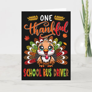 Carte Un chauffeur de bus scolaire reconnaissant pour le