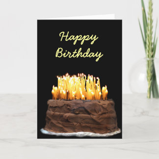 Carte Un chemin au-dessus de l'anniversaire de colline