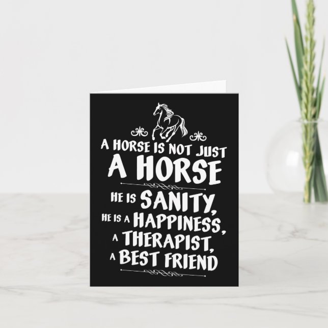 Carte Un Cheval N'Est Pas Seulement Un Cheval - Equestre (Devant)