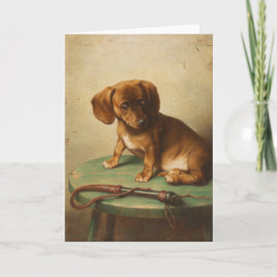 Carte Un chiot de Dachshund   Carl Reichert