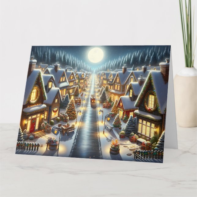 Carte Un Cosy Village De Noël (Devant)