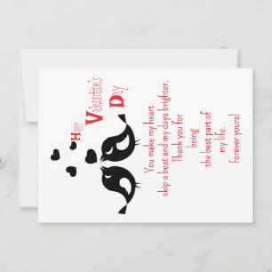 Carte Un couple d'oiseaux noirs