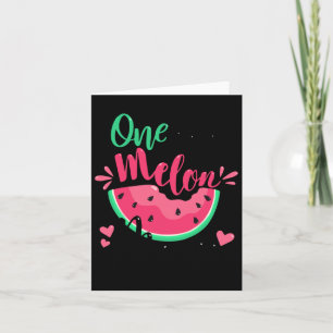 Carte Un Dans Une Mère Melon Été Fête d'Anniversaire Cor