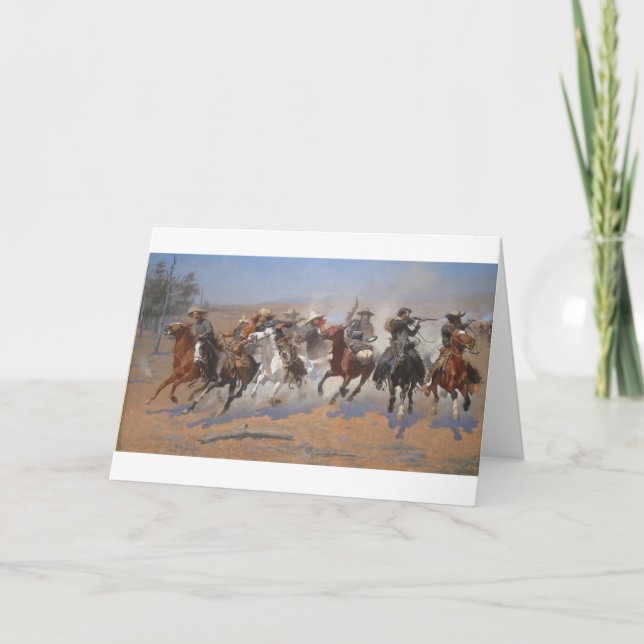 Carte Un Dash pour le Bois par Frederic Remington (Devant)