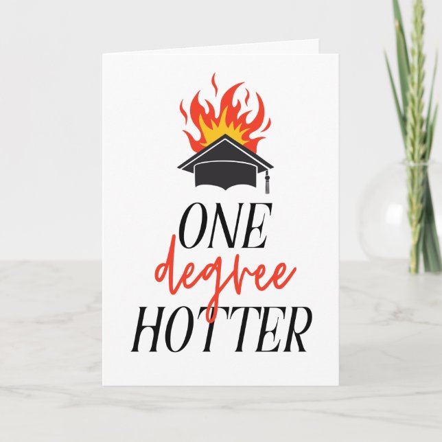 Carte Un Degré De Diplôme De Flamme Hotter (Devant)
