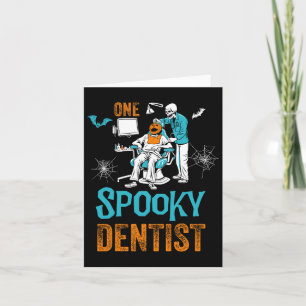 Carte Un Dentiste Éffrayant Craindre Dental Halloween Sq