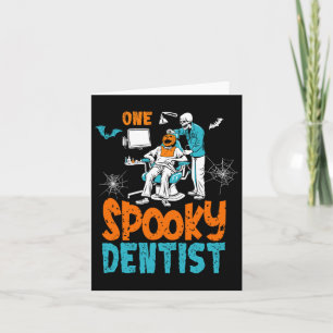 Carte Un Dentiste Éffrayant Craindre Dental Halloween Sq
