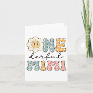 Carte Un Derful Mimi Daisy Premier Anniversaire Famille