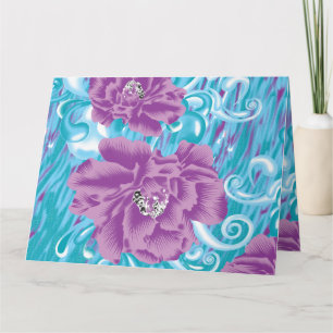 Carte Un design de textile vibrant mettant en vedette du