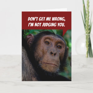 Cartes Drole Singe D Anniversaire Zazzle Fr