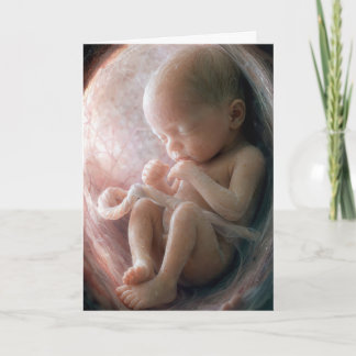 Carte Un enfant à naître dans un utérus