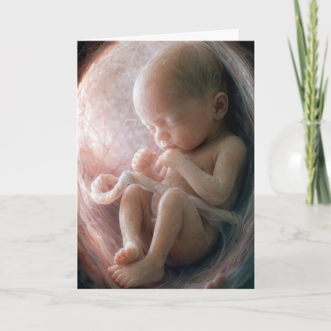 Carte Un enfant à naître dans un utérus (Devant)