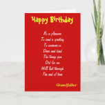 Carte Un enfant grandfather birthday cards<br><div class="desc">grandfather birthday greeting cards by Ralph Wisden Staples for The Write Place Inc</div>