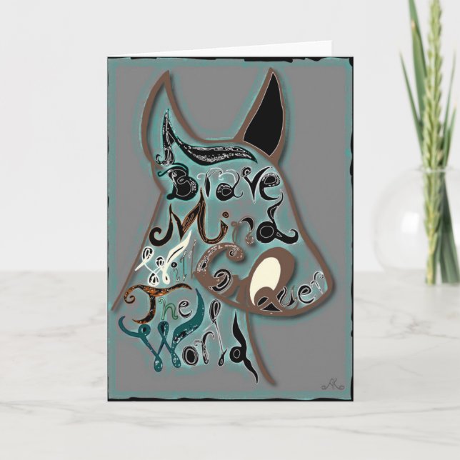 Carte Un esprit courageux va conquérir le monde (Devant)