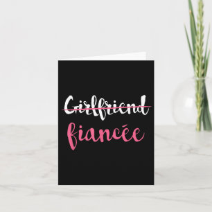 Carte Un Fiançailles vient d'engager une amie Fiancée