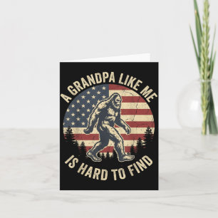 Carte Un Grand-Père Comme Bigfoot Papa Est Dur à Trouver