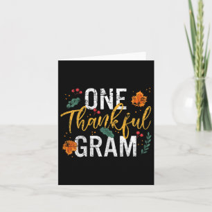 Carte Un Grandma Gram Gram mignonne Automne Thanksgiving