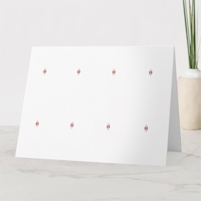 Carte Un graphique rouge vif présente un d floral créati (Devant)