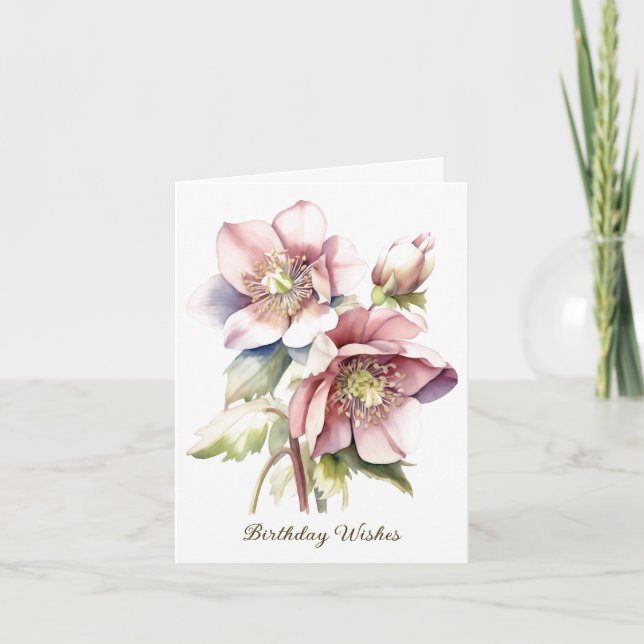 Carte Un Groupe D'Hellebores (Devant)